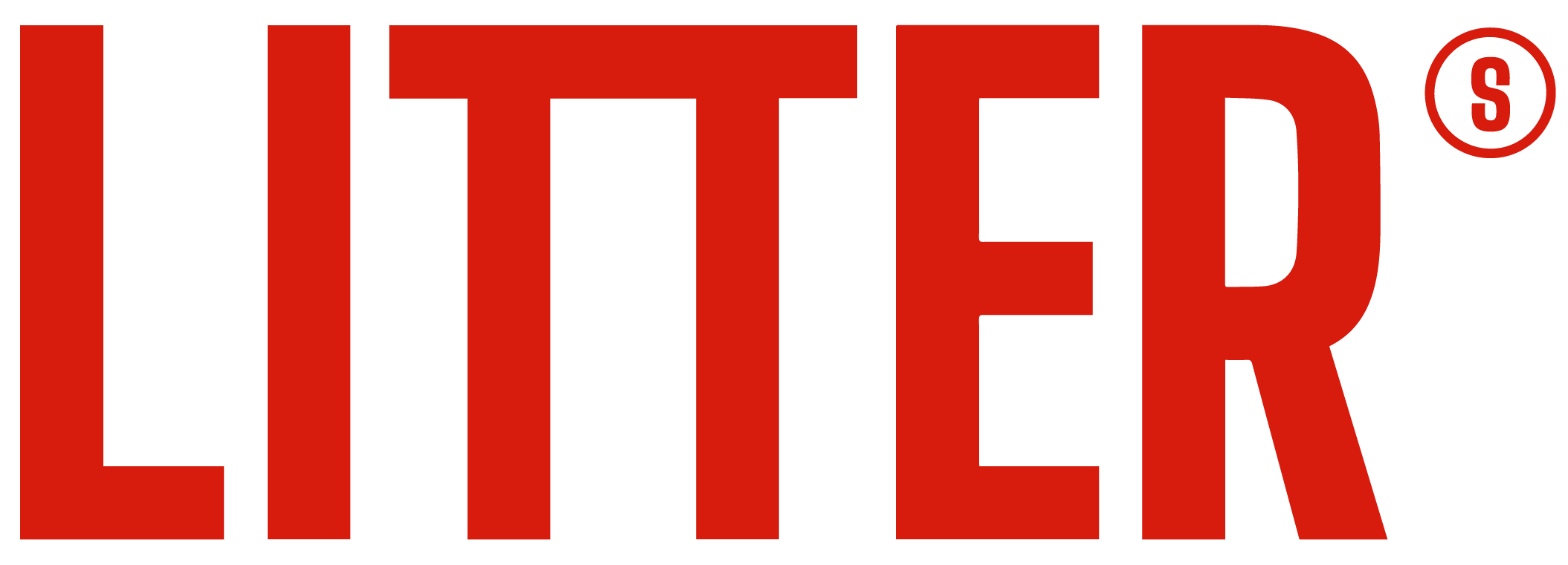 Logotipo Litter en rojo
